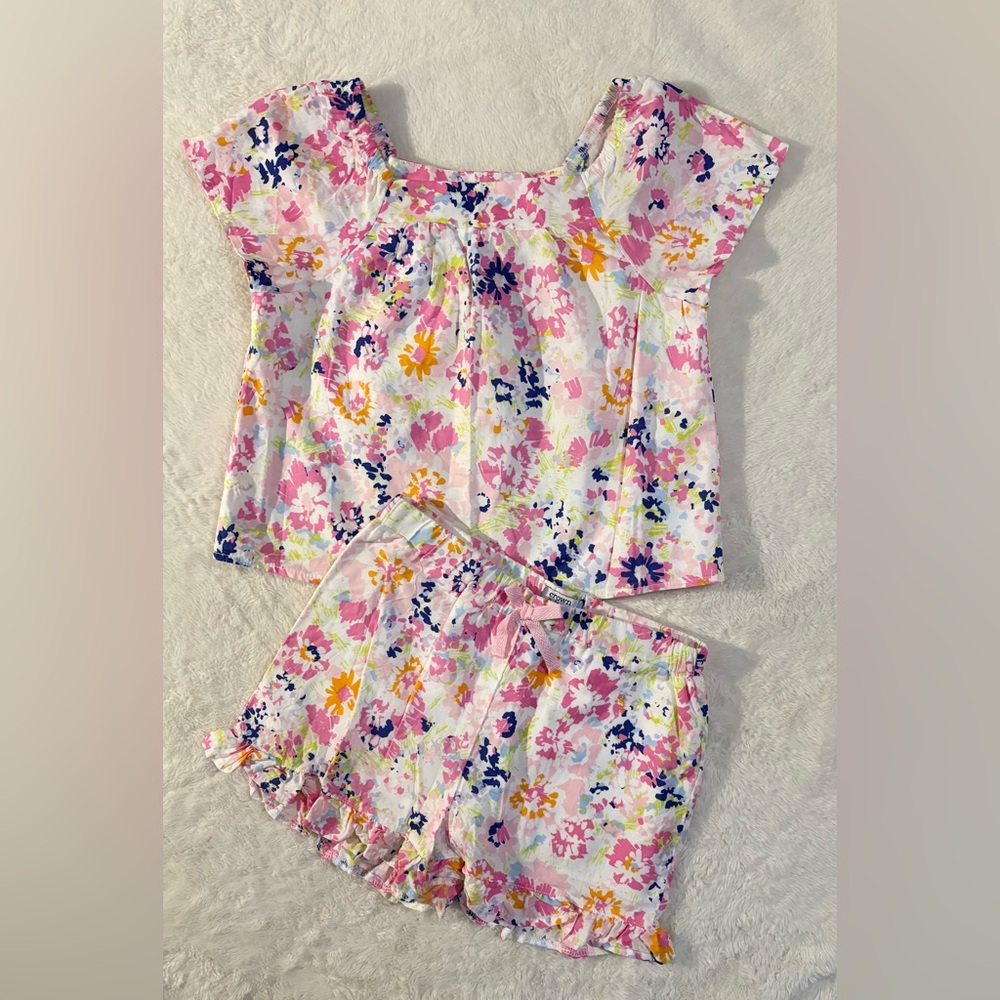 Crown and Ivy Floral Kids Summer Set